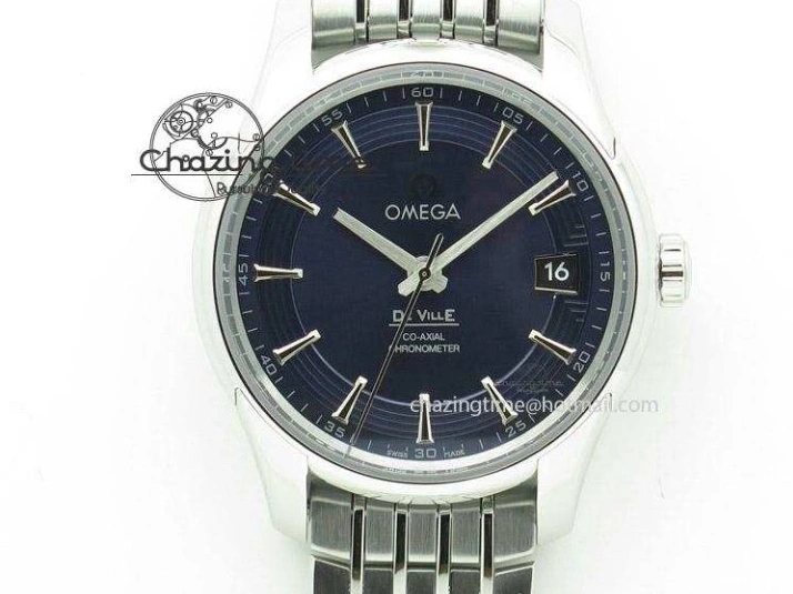 0207 Popular De Ville MK 1:1 Best Edition RG White Dial On Black Leather Asian Seagull T1701 (Sec@6) 8237